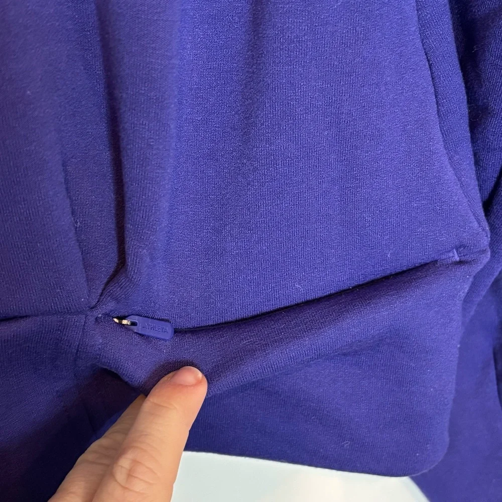 Athleta Altitude Polartec Half Zip Pullover Sweatshirt Noble Blue Purple S - Picture 10 of 13